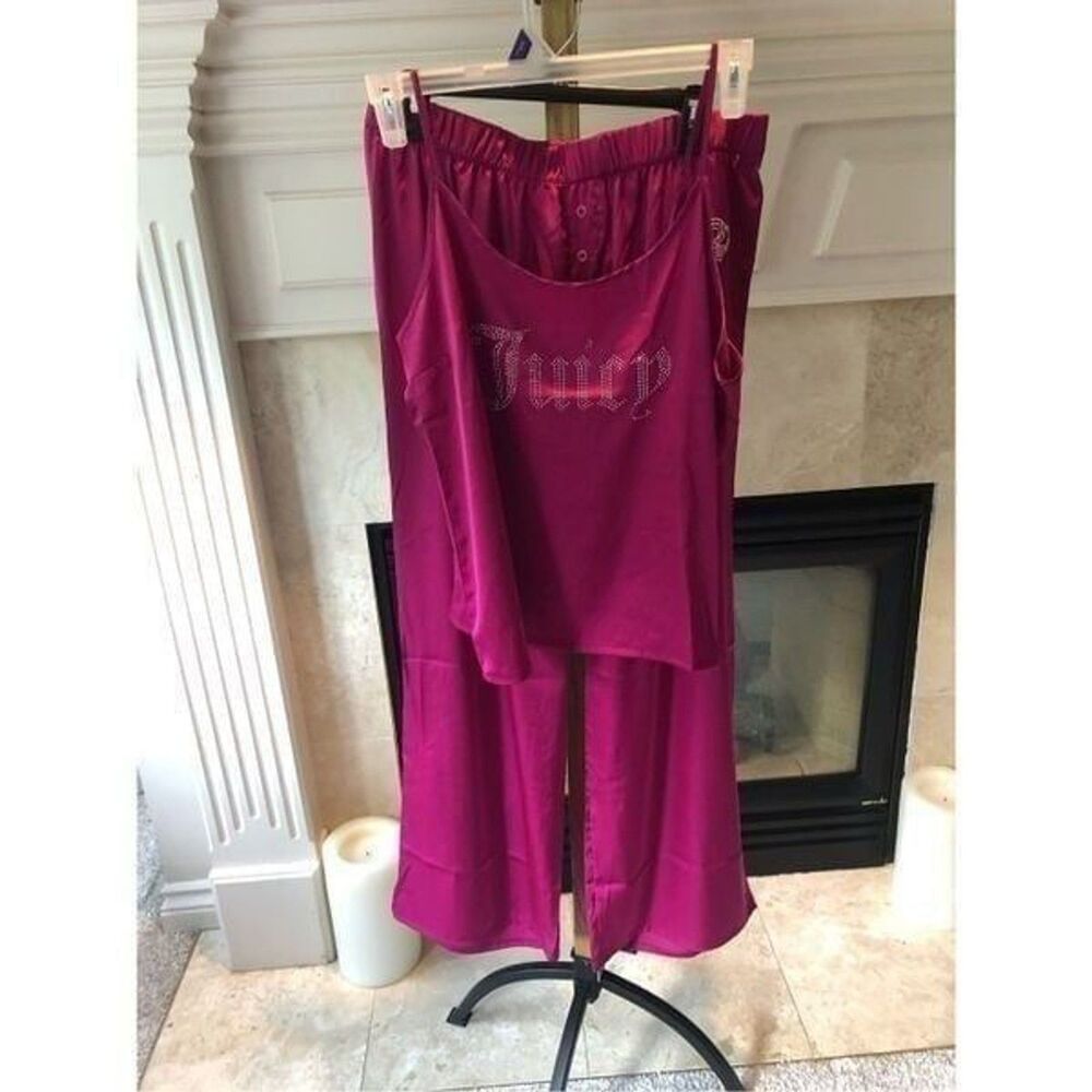 Juicy Couture Sexy Women’s Hot Pink Sleepwear PJ Set Size XL NWT
